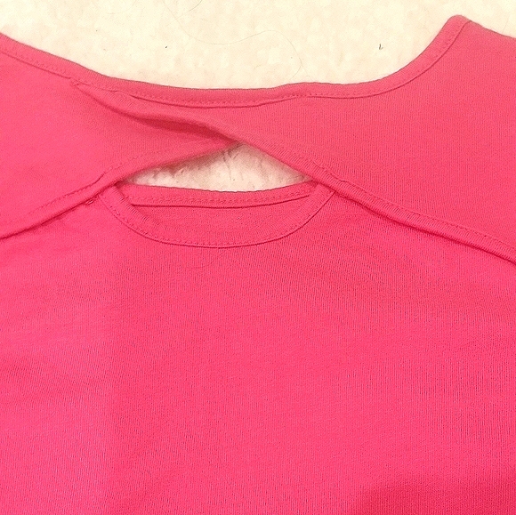 Justice Girls Top Hot Pink Heart - Picture 5 of 11